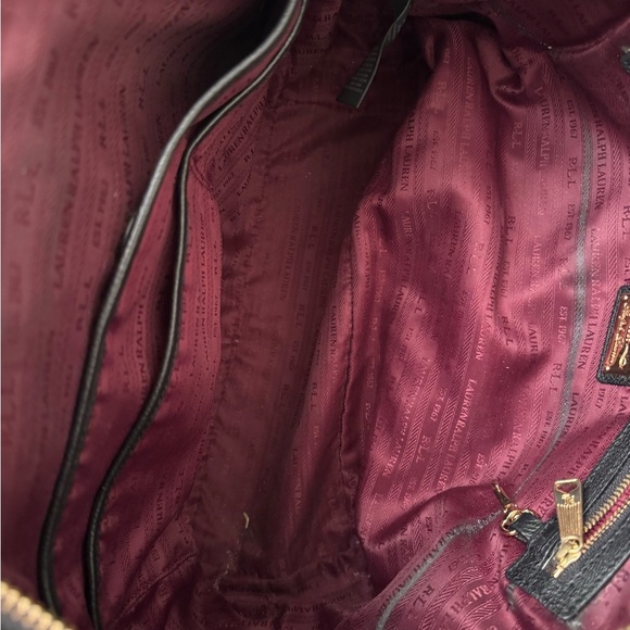 Lauren Ralph Lauren Black Tote with Gold Studs - Picture 12 of 13